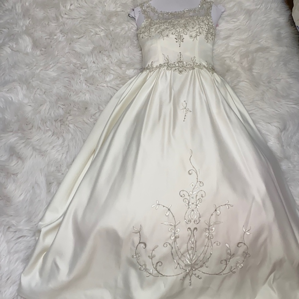 White formal dress for kids